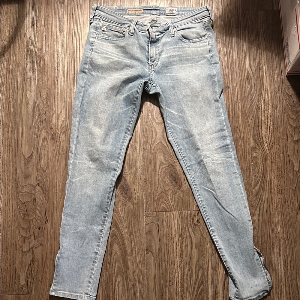 AG Adriano Goldschmied Light Wash Skinny Jeans